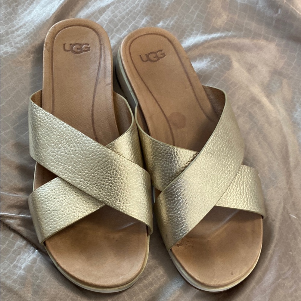UGG Women's Gold Slide Sandals
